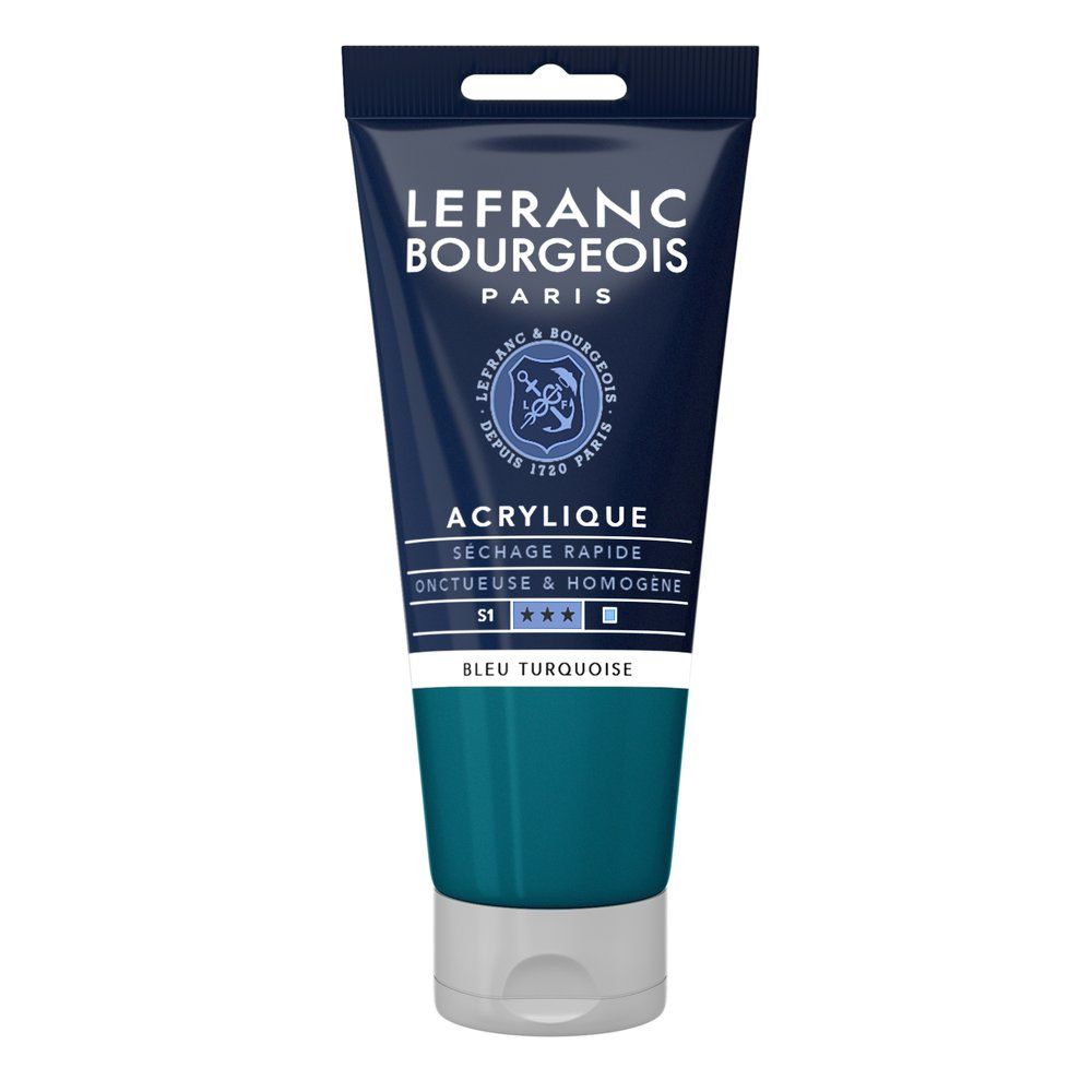 Acrylique Fine Bleu turquoise 80 ml - LEFRANC BOURGEOIS