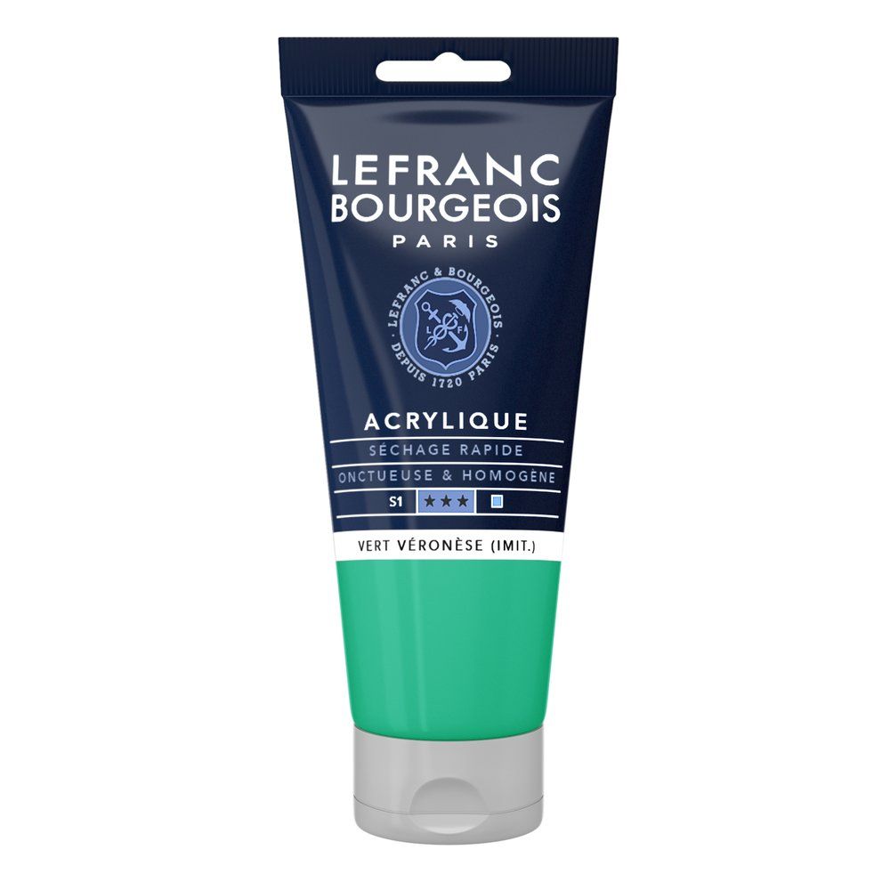 Acrylique Fine Vert Véronèse imitation 80 ml - LEFRANC BOURGEOIS