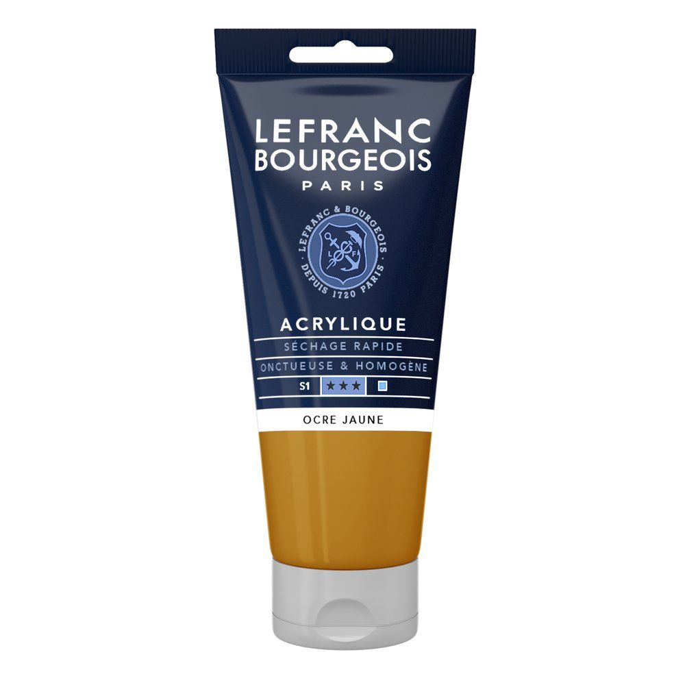 Acrylique Fine Ocre jaune 80 ml - LEFRANC BOURGEOIS