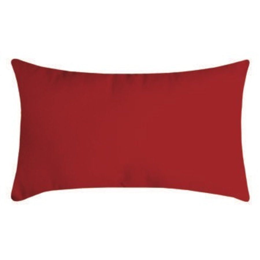 Coussin rectangulaire Nelson rouge 30x50cm