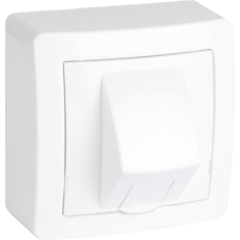 Prise rj45 saillie complet Alréa blanc - SCHNEIDER ELECTRIC