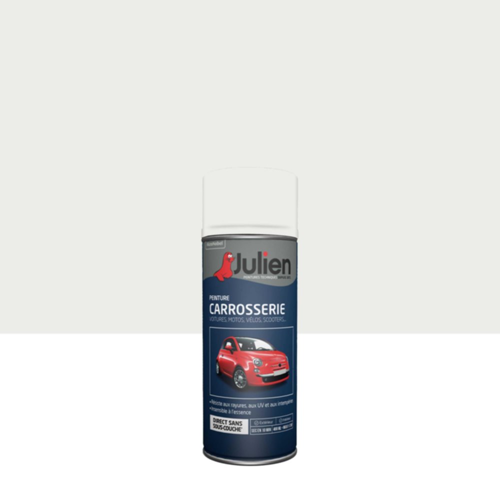 Peinture aérosol Carrosserie Blanc Glacier Brillant 400ml - JULIEN