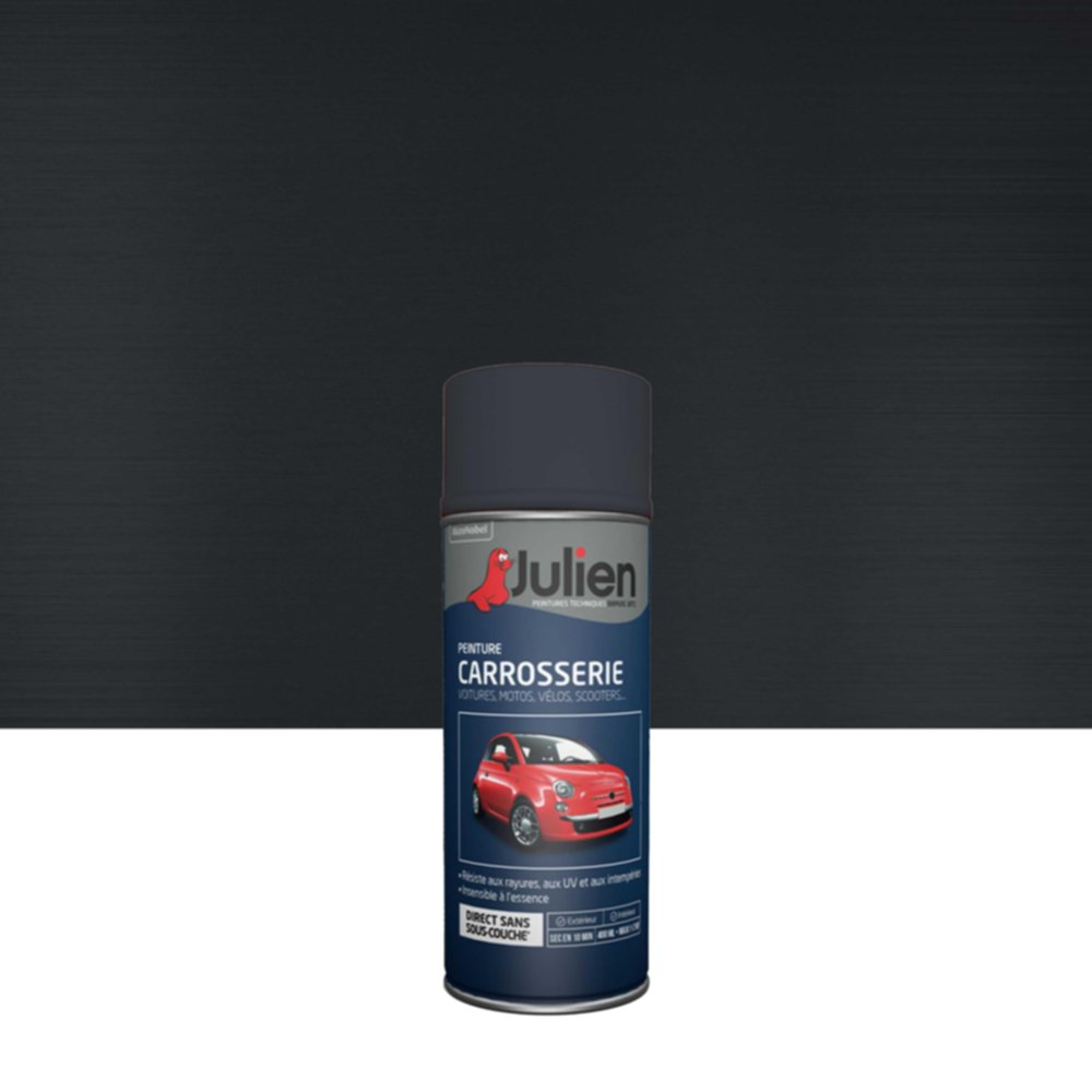 Peinture aérosol Carrosserie Métallisé Gris Acier 400ml - JULIEN