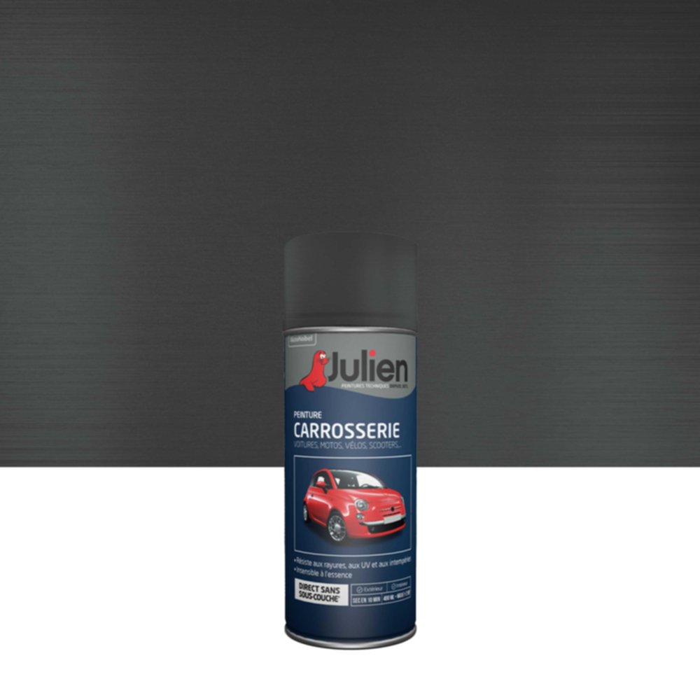 Peinture aérosol Carrosserie Métallisé Gris Titane 400ml - JULIEN