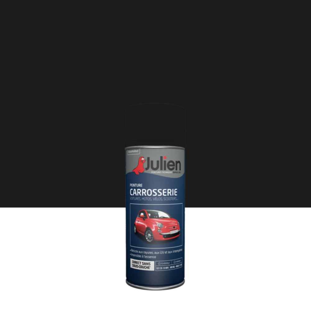 Peinture aérosol Carrosserie Noir Magic Brillant 400ml - JULIEN