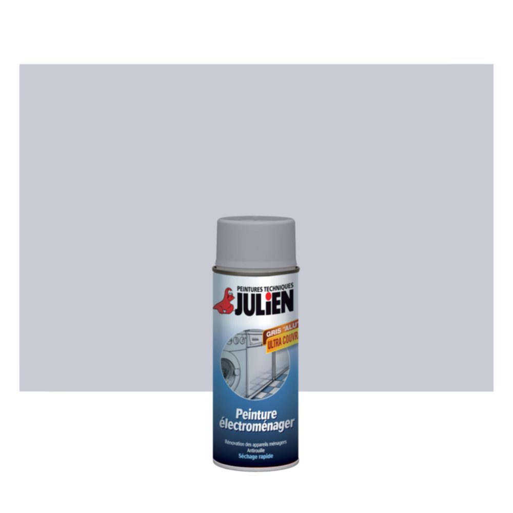 Peinture Aérosol Julien Satin Gris Alu 400 ml