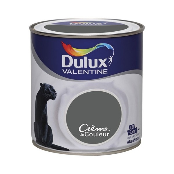 Peinture intérieure Crème de couleur satin Pierre de Lave 0,5L - DULUX VALENTINE