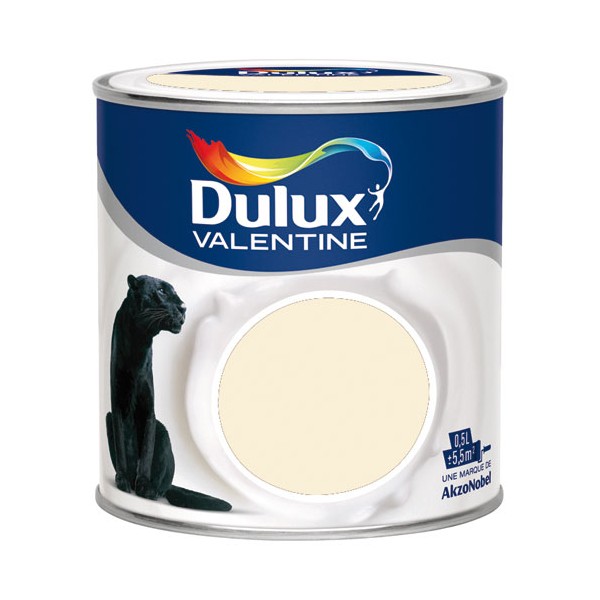 Peinture intérieure Crème de couleur satin Lin Clair 0,5L - DULUX VALENTINE