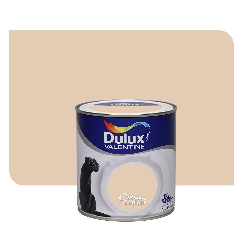 Peinture intérieure Crème de couleur satin Coton d'Egypte 0,5L - DULUX VALENTINE