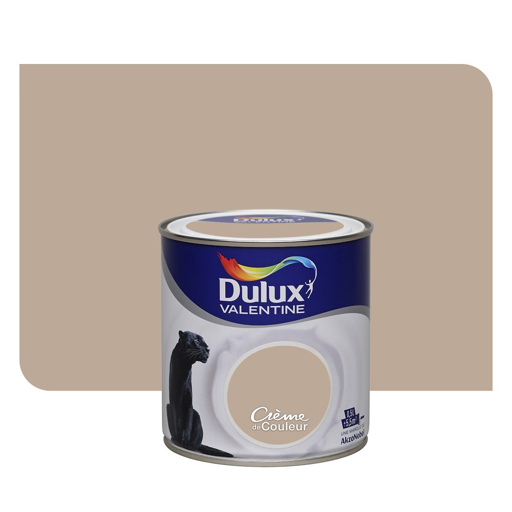 Peinture intérieure Crème de couleur satin Café Frappé 0,5L - DULUX VALENTINE