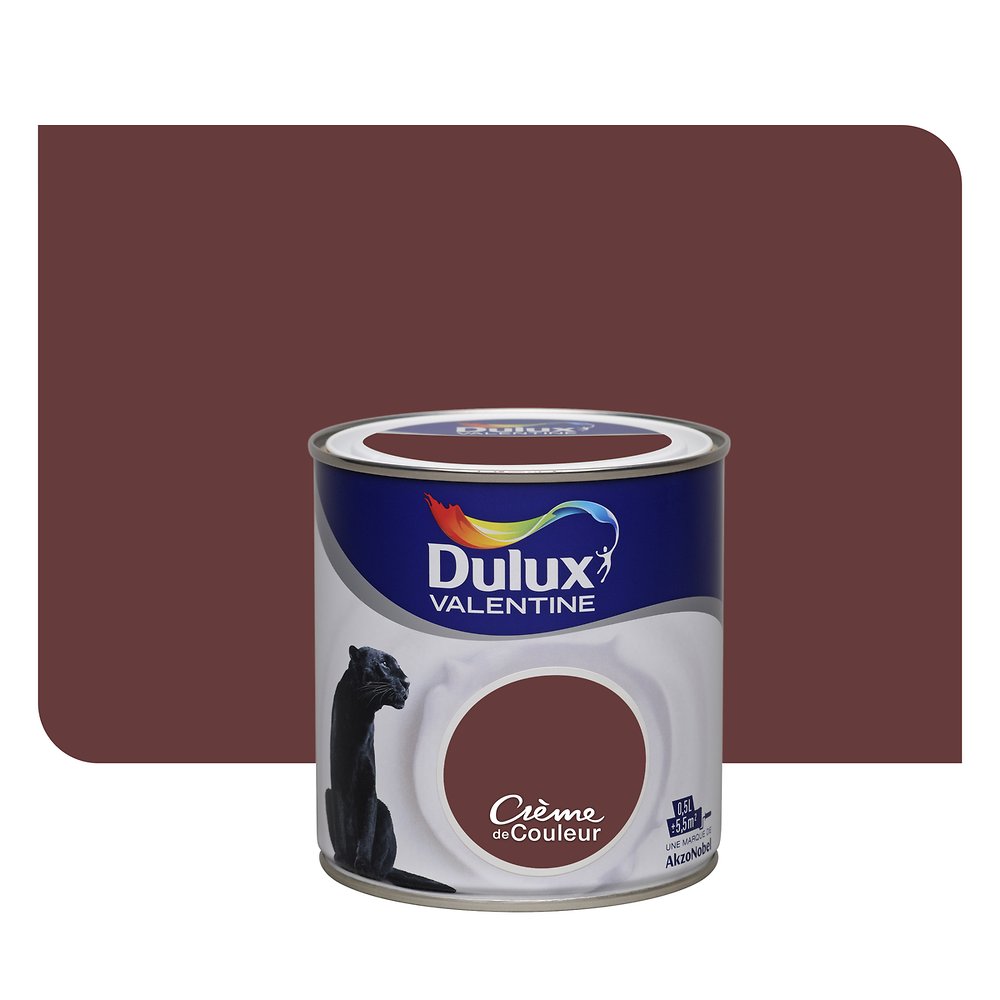 Peinture intérieure Crème de couleur satin Truffe Gourmande 0,5L - DULUX VALENTINE