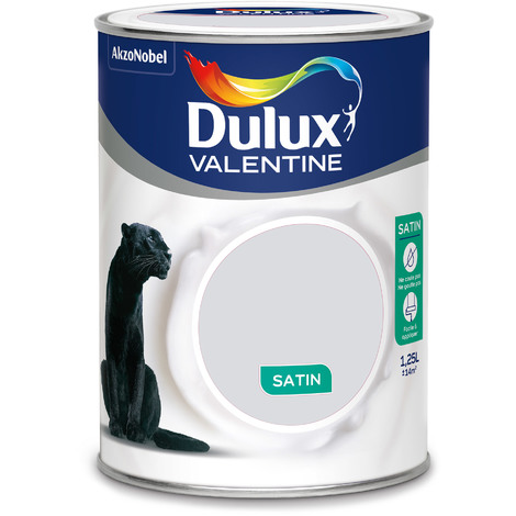 Peinture intérieure Crème de couleur satin Gris Tendance 1,25L - DULUX VALENTINE