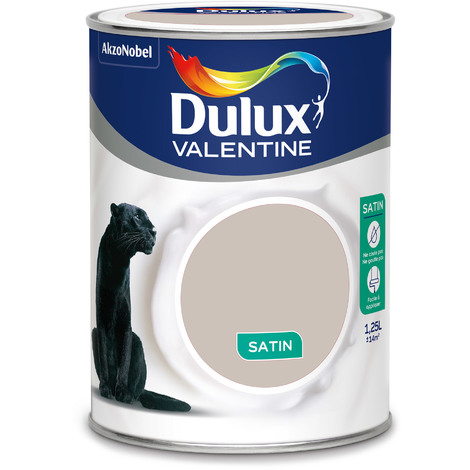 Peinture intérieure Crème de couleur satin Grain de Sable 1,25L - DULUX VALENTINE