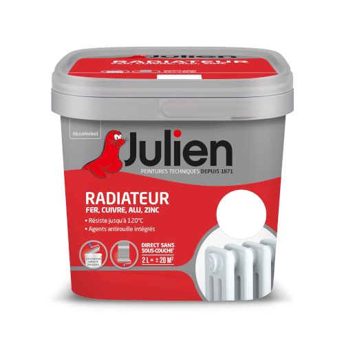 Peinture spéciale radiateur satin 2L Blanc - JULIEN