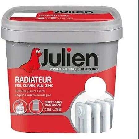 Peinture spéciale radiateur satin Pierre de Lave 0,75L - JULIEN