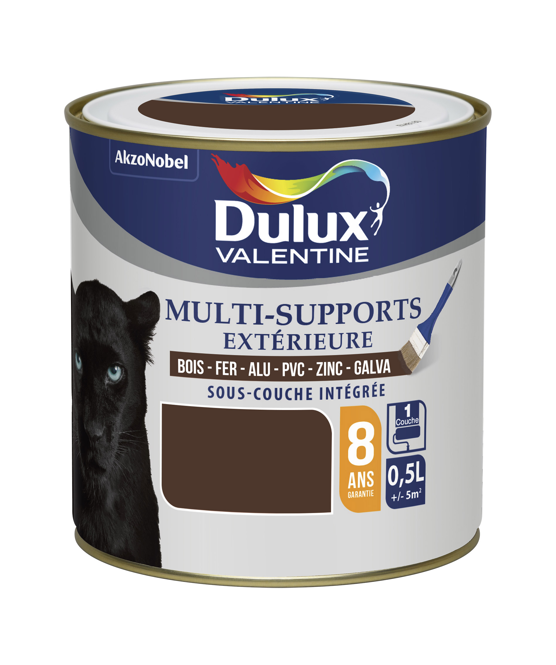 Peinture multisupport extérieure 0,5L Brun Normandie