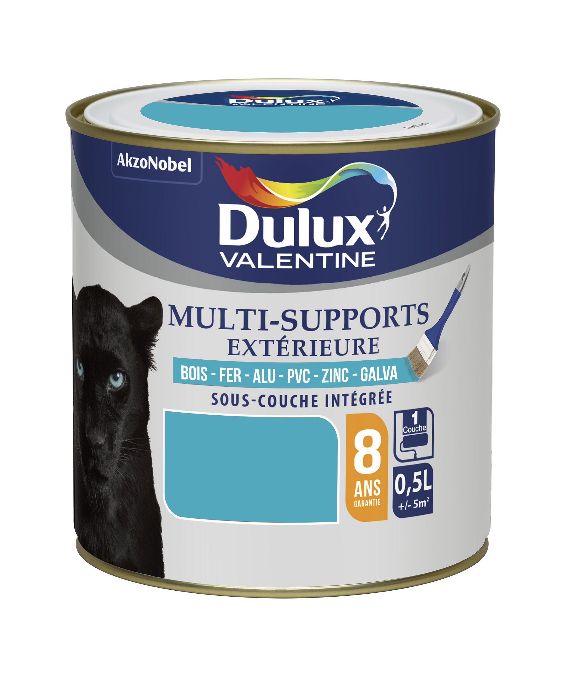 Peinture multisupport extérieure 0,5L Bleu Turquoise