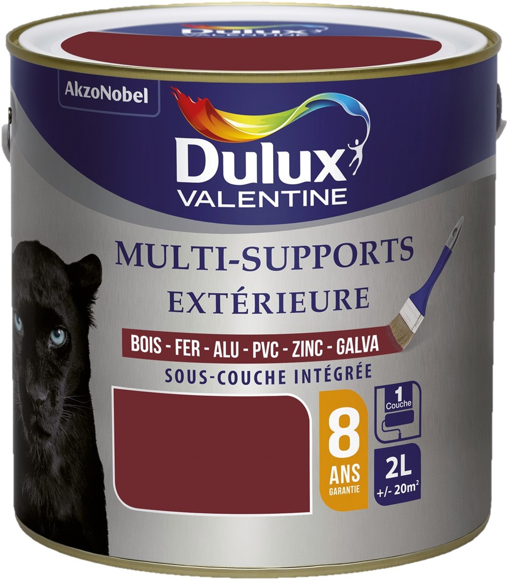 Peinture multisupport extérieure 2L Rouge Basque