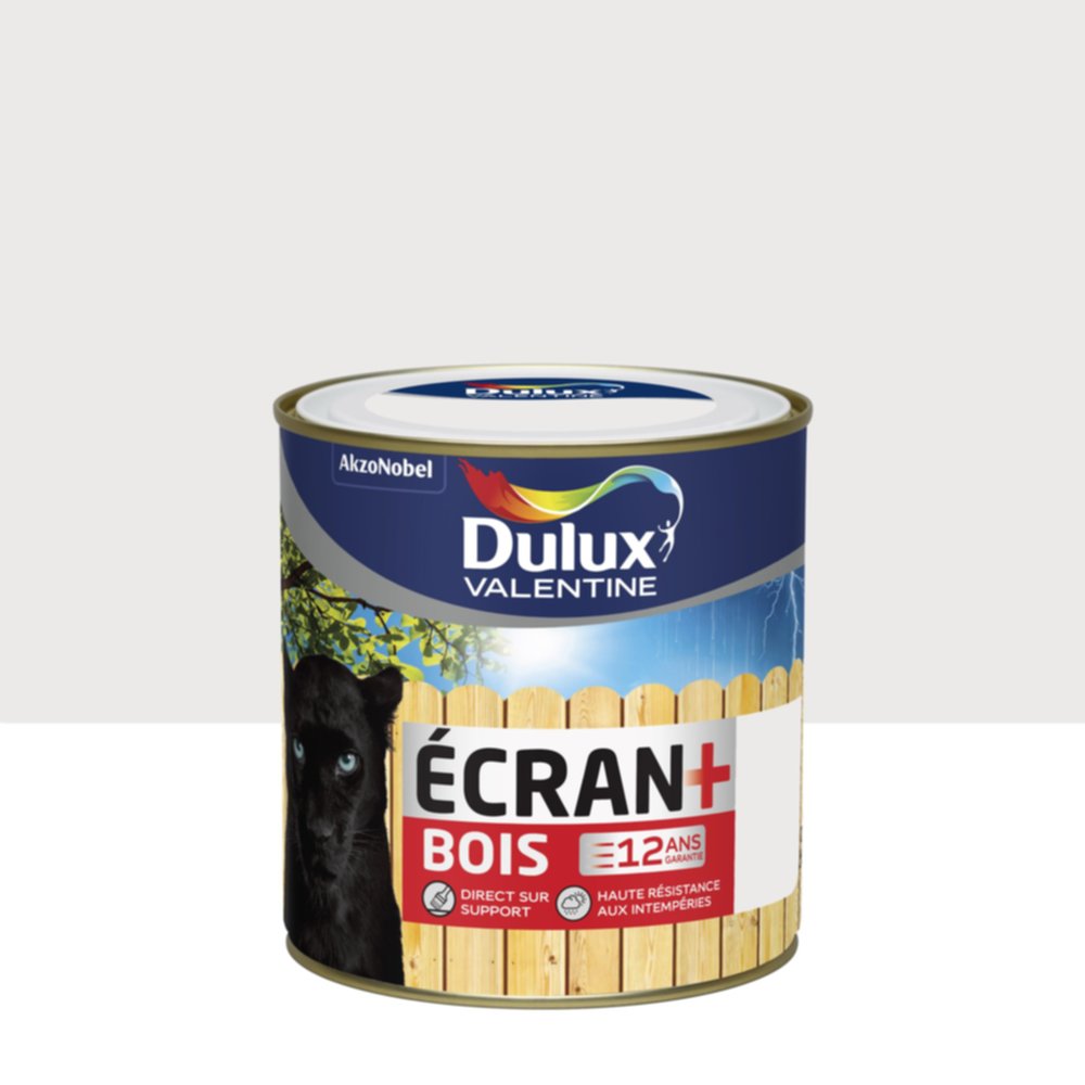 Peinture Ecran+ Bois Blanc Pur Satin 0,5L - DULUX VALENTINE