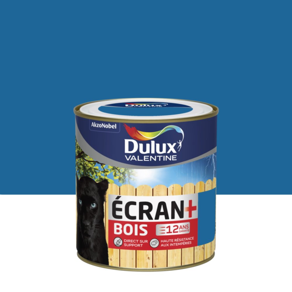 Peinture Ecran+ Bois Bleu Breton Satin 0,5L - DULUX VALENTINE