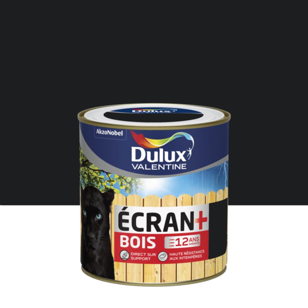 Peinture Ecran+ Bois Noir Satin 0,5L - DULUX VALENTINE