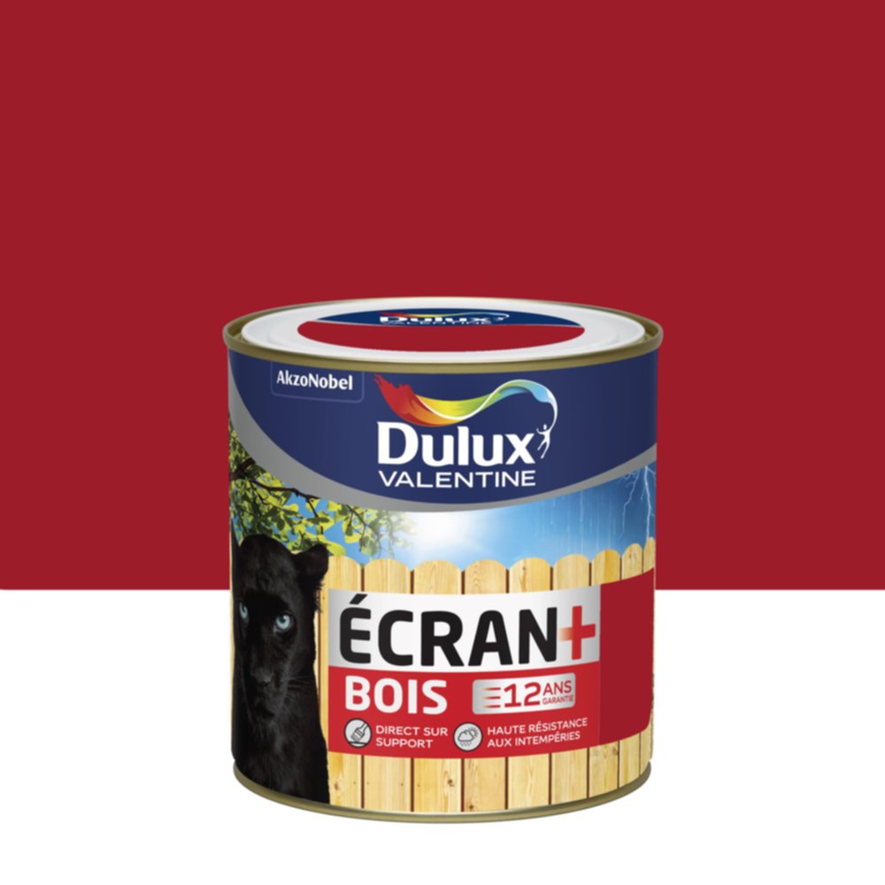 Peinture Ecran+ Bois Géranium Satin 0,5L - DULUX VALENTINE