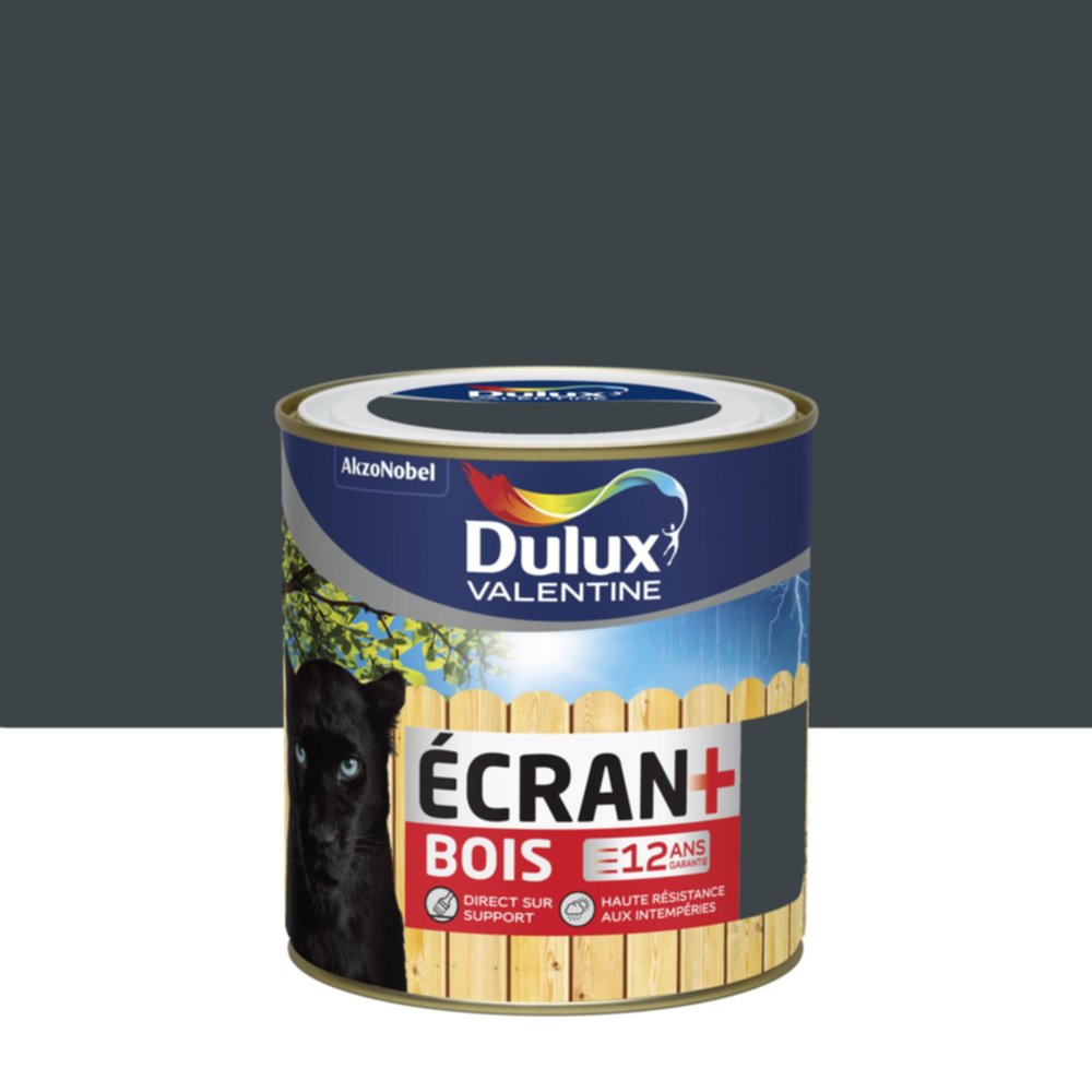 Peinture Ecran+ Bois Anthracite Satin 0,5L - DULUX VALENTINE