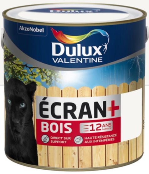 Peinture Écran+ Bois Aspect Satin Base White 2L - DULUX VALENTINE