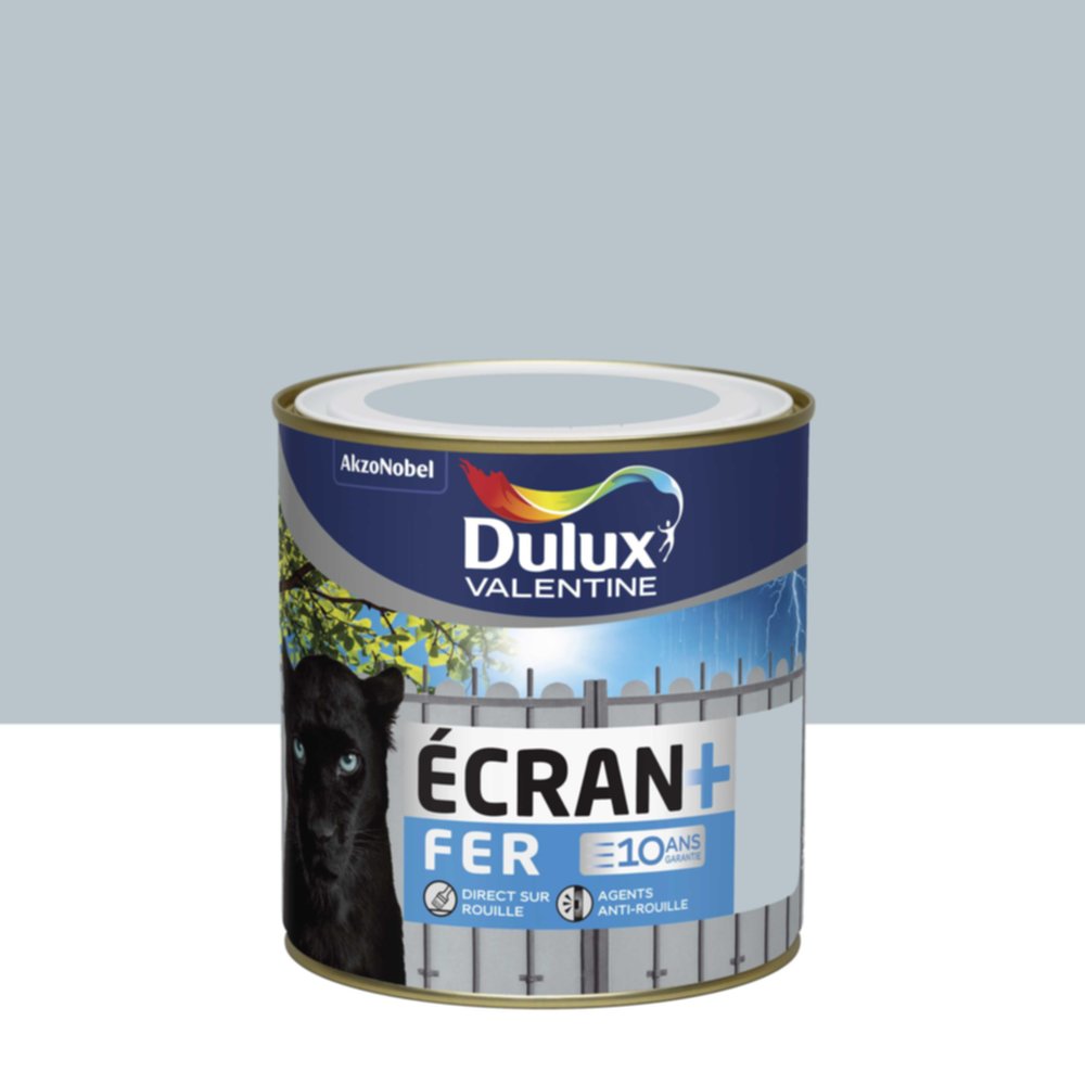 Peinture Ecran+ Fer Gris Clair Brillant 0,5L - DULUX VALENTINE