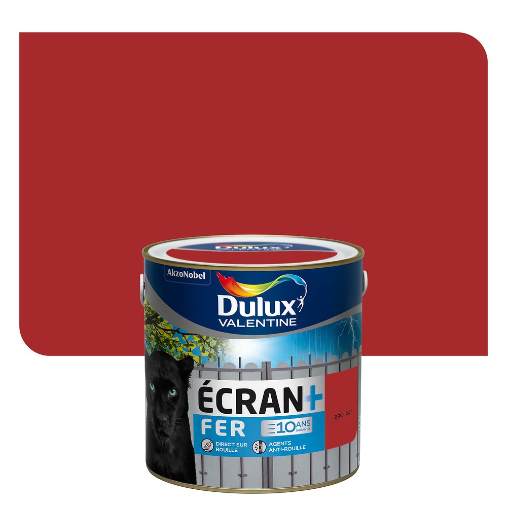 Peinture Ecran + Fer Brillant 2L Rouge Agricole