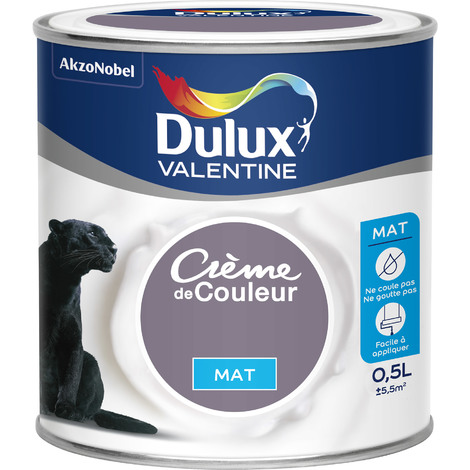 Peinture Crème de Couleur mat 0,5L Soie Violette