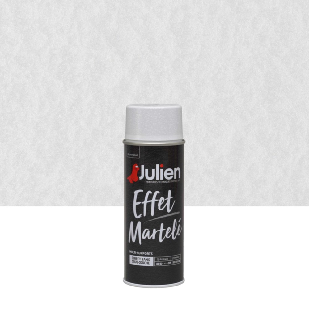 Peinture aérosol Multi-supports Color Touch Effet Martelé Blanc 400ml - JULIEN