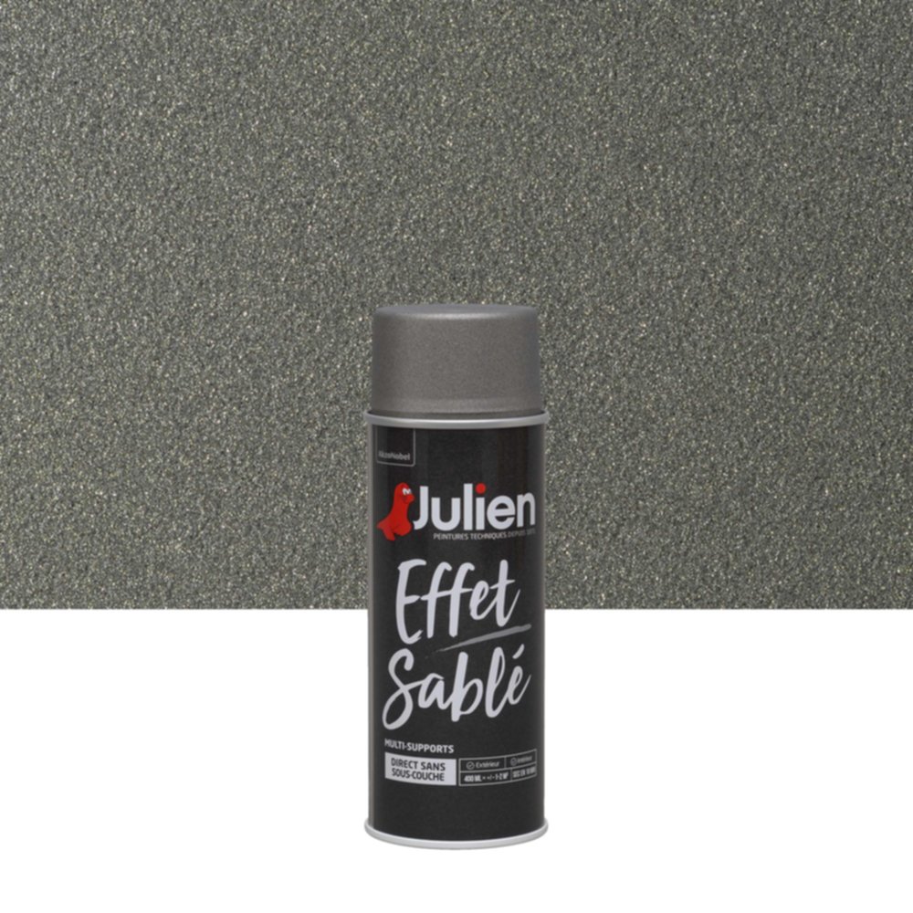 Peinture aérosol Multi-supports Color Touch Effet Sablé Gris 400ml - JULIEN