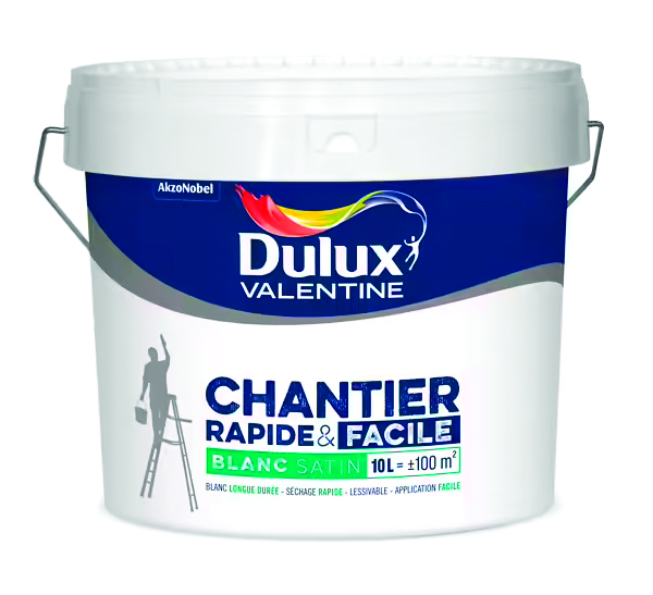 Peinture chantier 10 l blanc satin