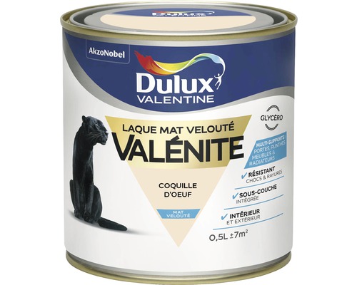 Peinture Valénite velouté mat 0,5L coquille d'oeuf DULUX VALENTINE