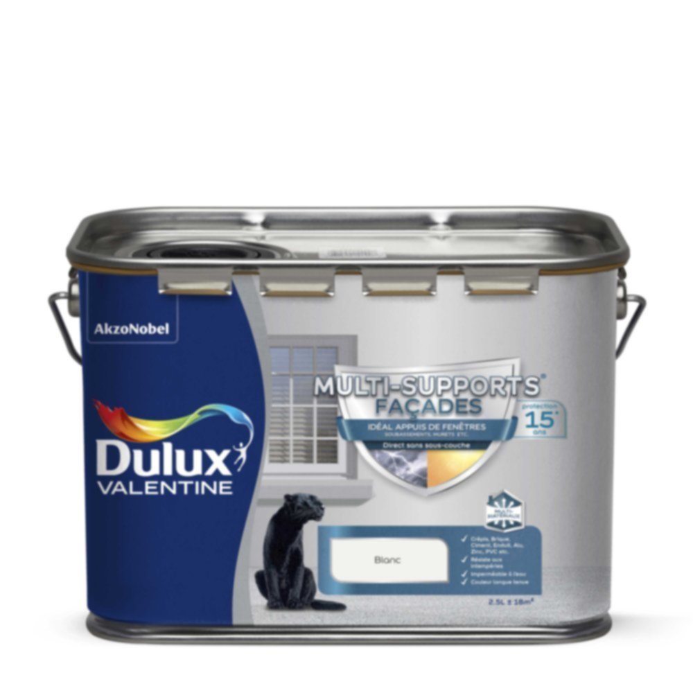 Peinture Façades Blanc Base White Mat 2,5L - DULUX VALENTINE