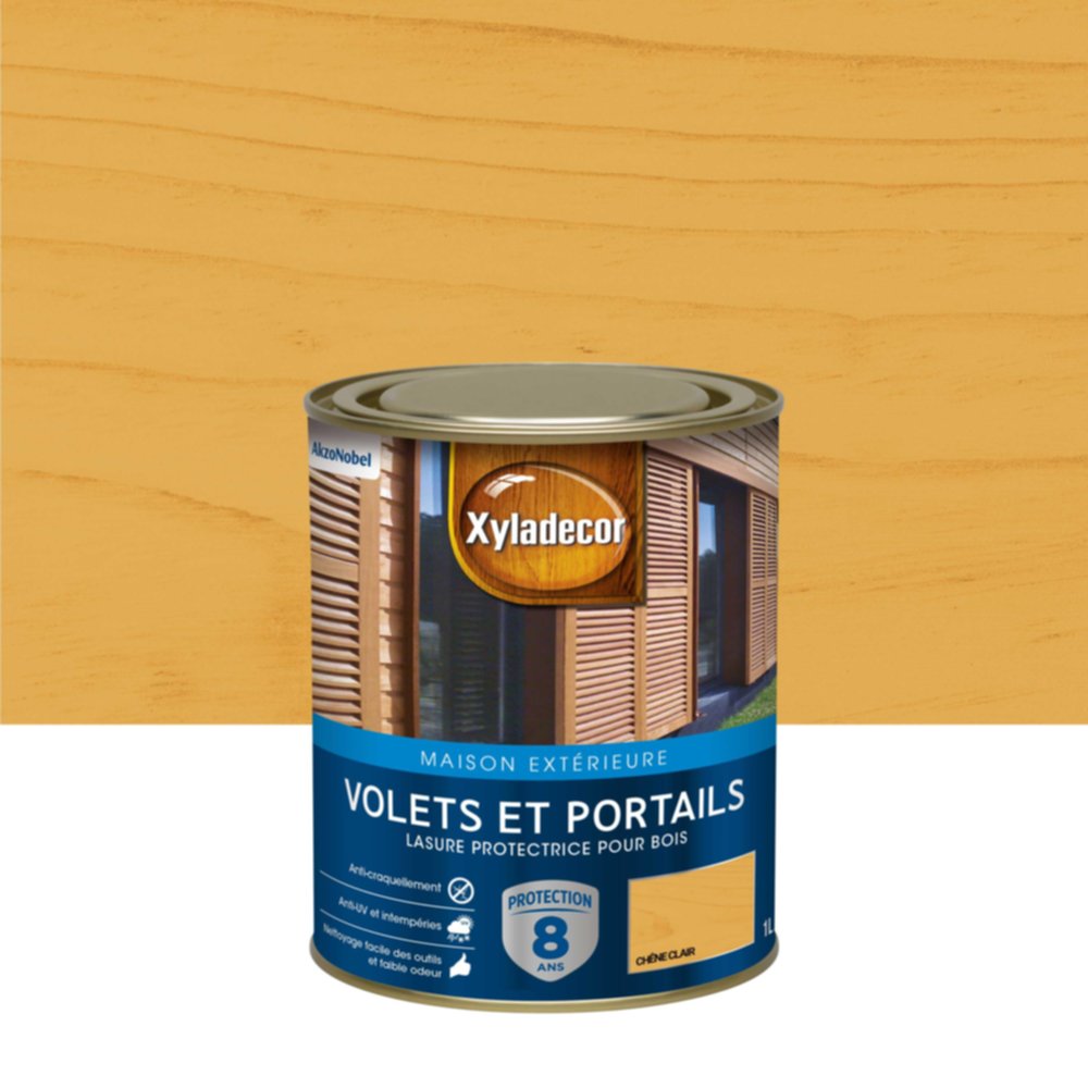 Lasure Volets Xyladecor Satin Chêne Clair 1L