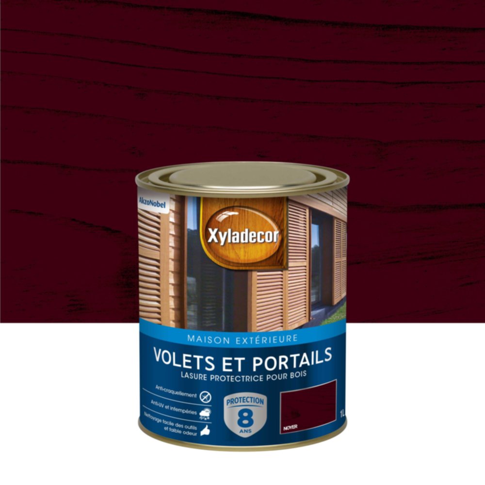 Lasure Protectrice PourXyladecor Satin Noyer 1 L