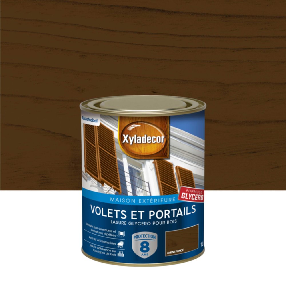 Lasure ProtectriceXyladecor Satin Chêne Foncé 1 L