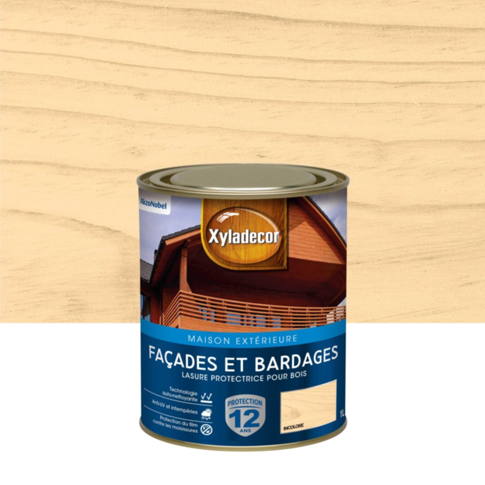 Lasure Façade Xyladecor Satin Incolore 1L