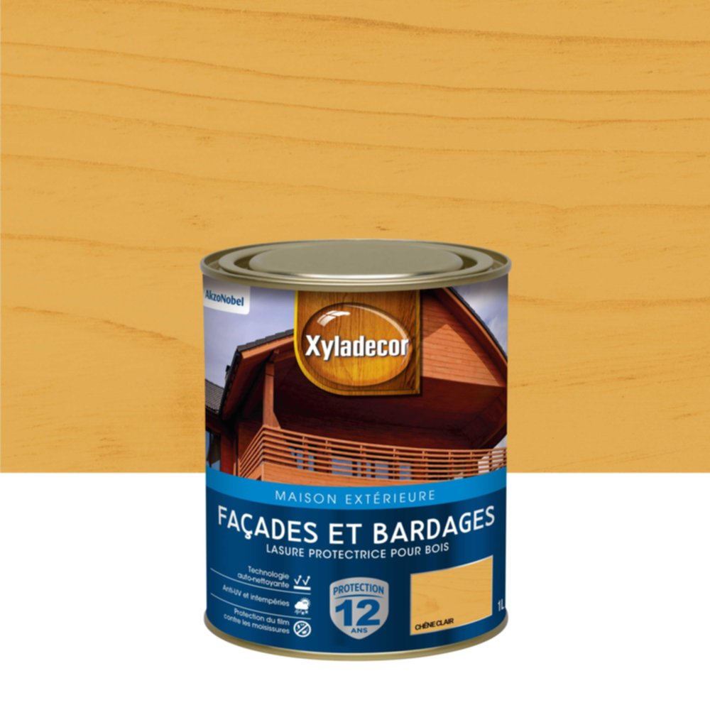 Lasure Façade Xyladecor Satin Chêne Clair 1L