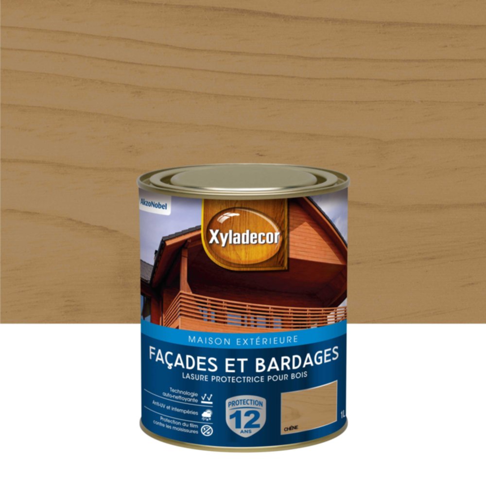 Lasure Protectrice Xyladecor Satin Chêne 1L