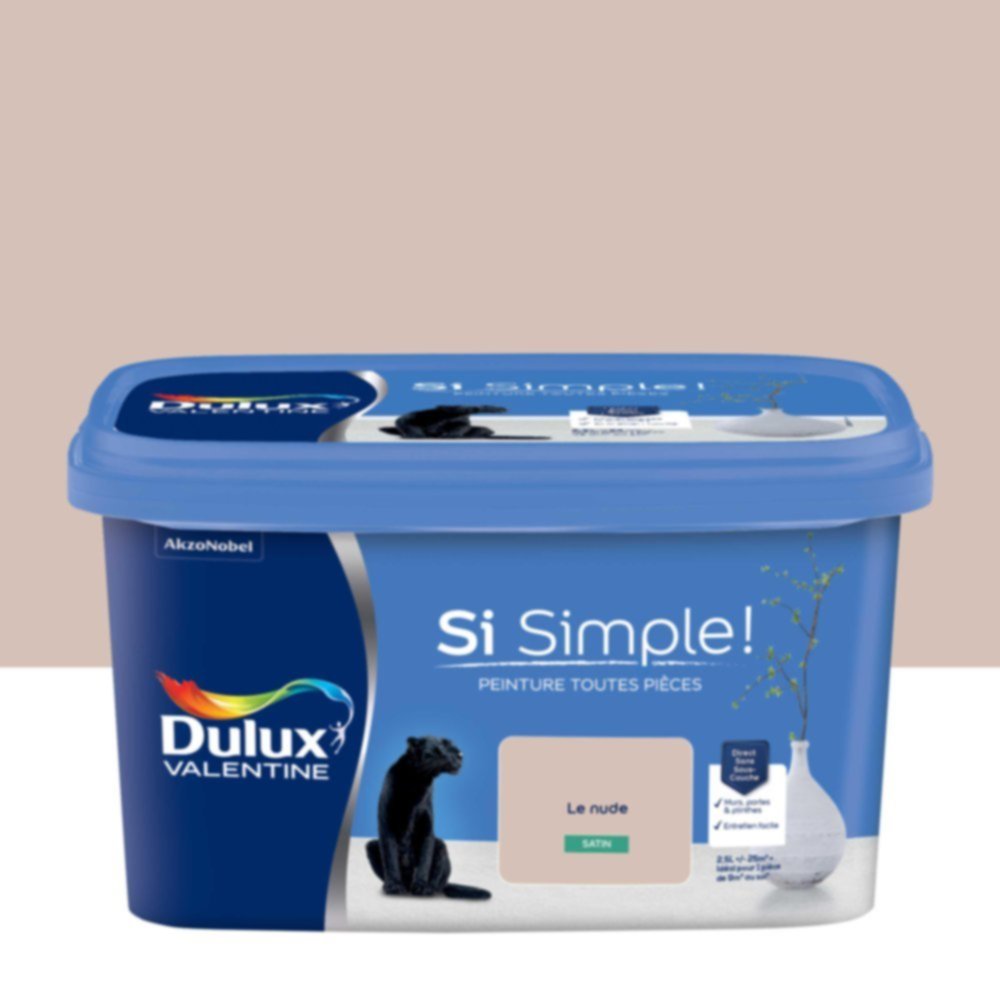  Peinture toutes pièces Si Simple ! Le Nude Satin 2,5L - DULUX VALENTINE