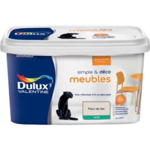 Peinture de rénovation Simple & Deco meubles satin fleur de sel 2L - DULUX VALENTINE