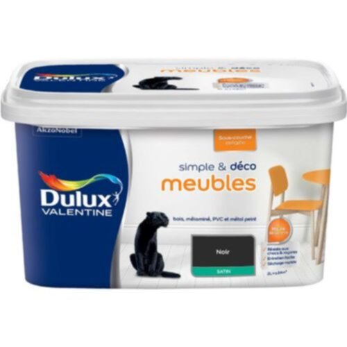 Peinture de rénovation Simple & Deco meubles satin noir 2L - DULUX VALENTINE