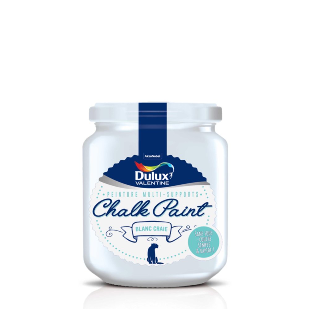 Peinture de Rénovation Chalk Paint Mat Blanc Craie 0,175L - DULUX VALENTINE