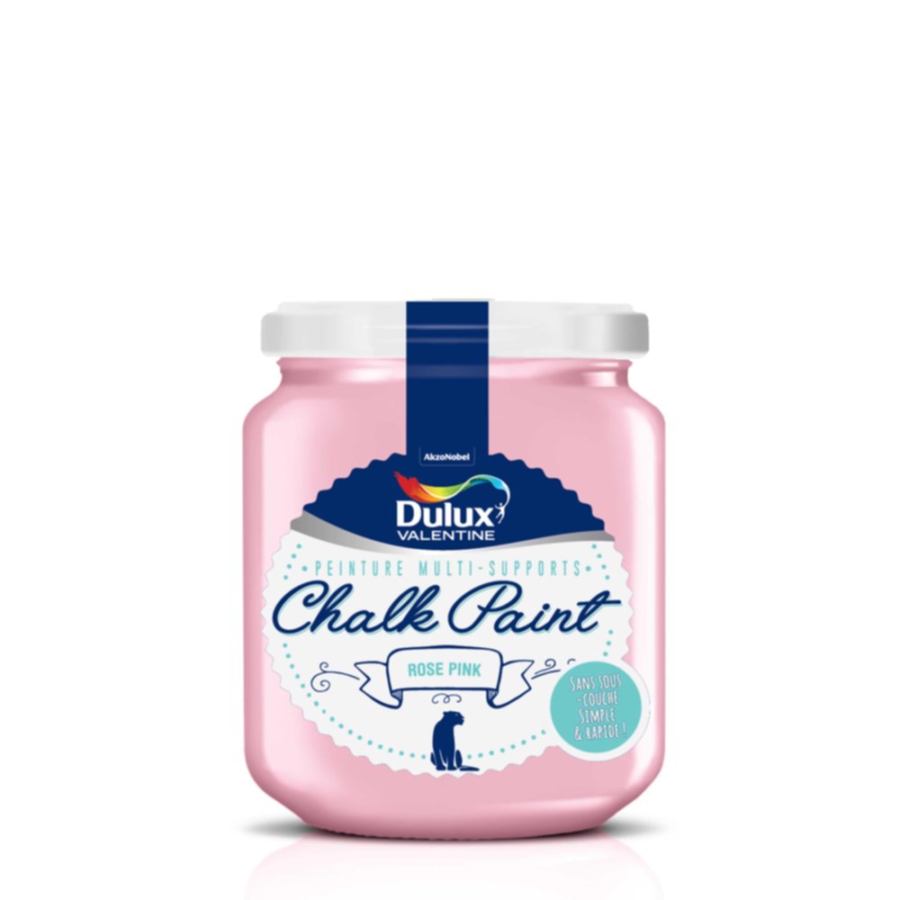 Peinture de Rénovation Chalk Paint Mat Rose Pink 0,175L - DULUX VALENTINE