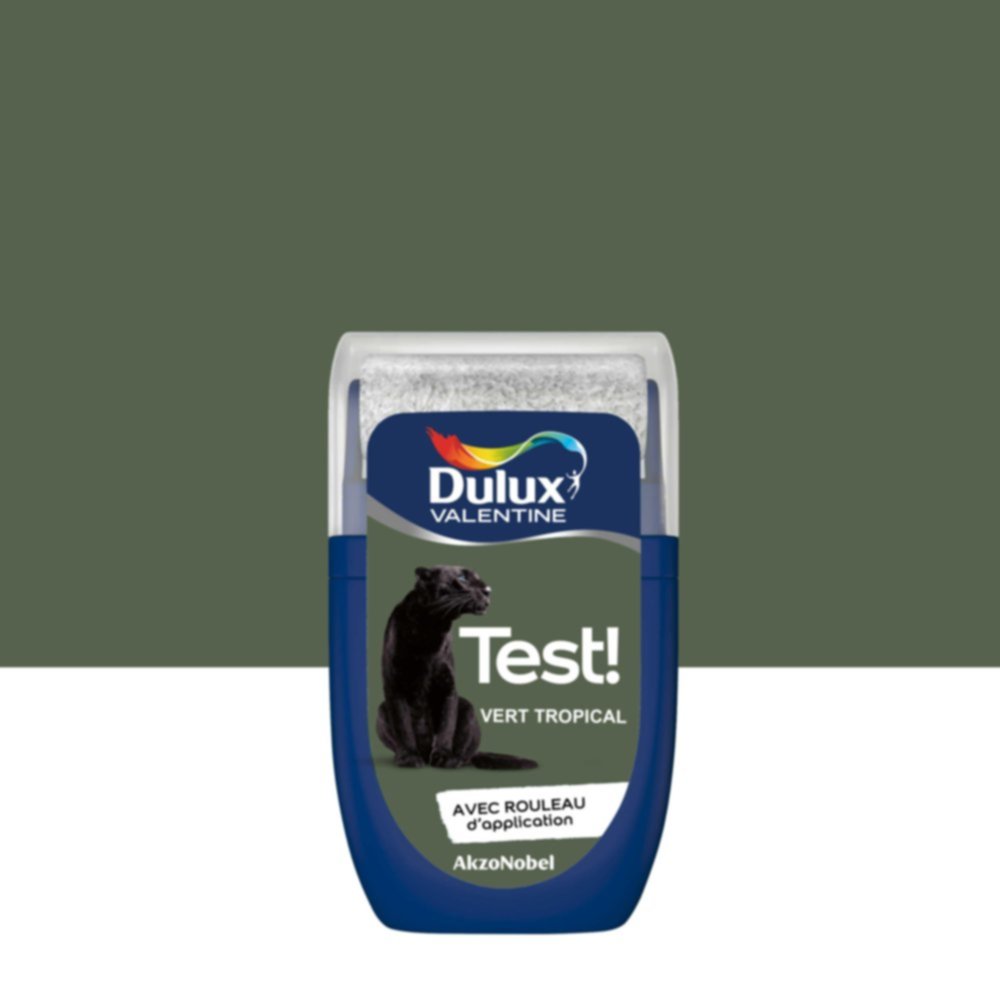 Testeur de Peinture Crème de Couleur Vert Tropical 30ml - DULUX VALENTINE