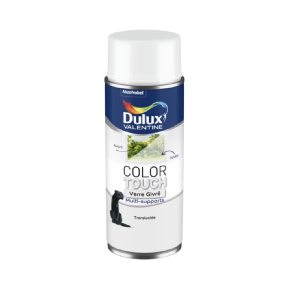 Peinture aérosol Multi-supports Int/Ext Color Touch Effet Verre Givré Verre Givré 400ml - DULUX VALENTINE