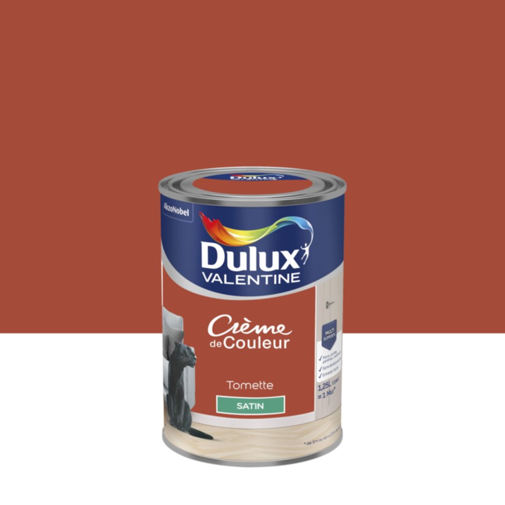 Peinture Satin Tomette 1,25L - DULUX VALENTINE